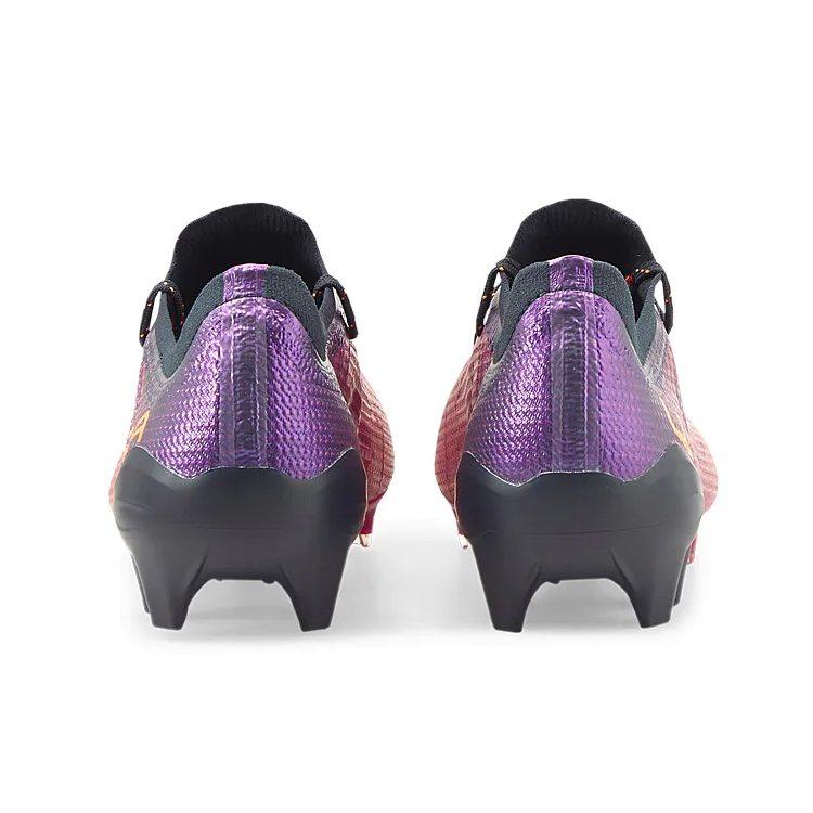 PUMA AG Artificial Ground Abrasion Resistant Coverage Abrasion Resistant Coverage Soccer Shoes Men's Purple Orange Red 106694-03