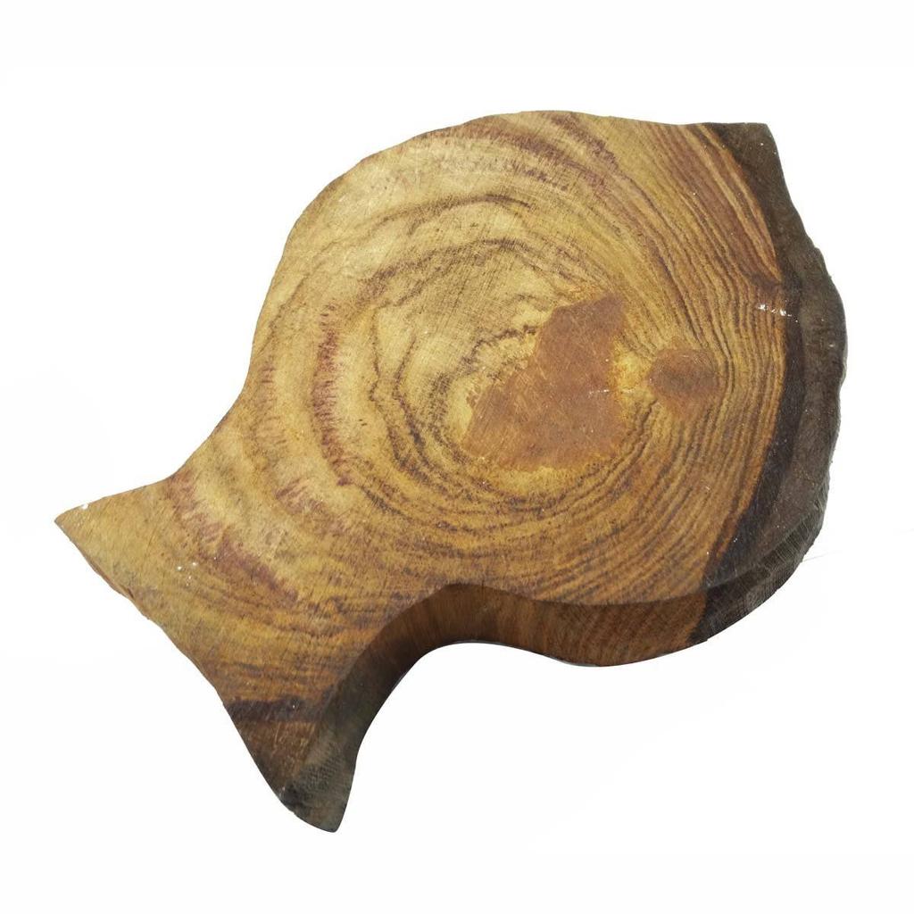 Handmade Wooden Textile Block Decorative Tree Pattern Fabric Apparel Art