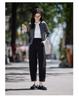 Elegant temperament, nine point suit, Haren pants, women's loose fit, high waist, slimming casual pants, women's pants