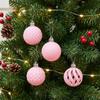24pcs/Set Sparkling Christmas Spheres 4CM Xmas Window Decor Christmas Tree Props  Festive Decoration