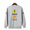 Unisex Men Women Thicken Autumn and Winter F1 Ferrari Racing Print Crewneck Sweatshirt Casual Loose Long Sleeve Pullover Sport Streetwear