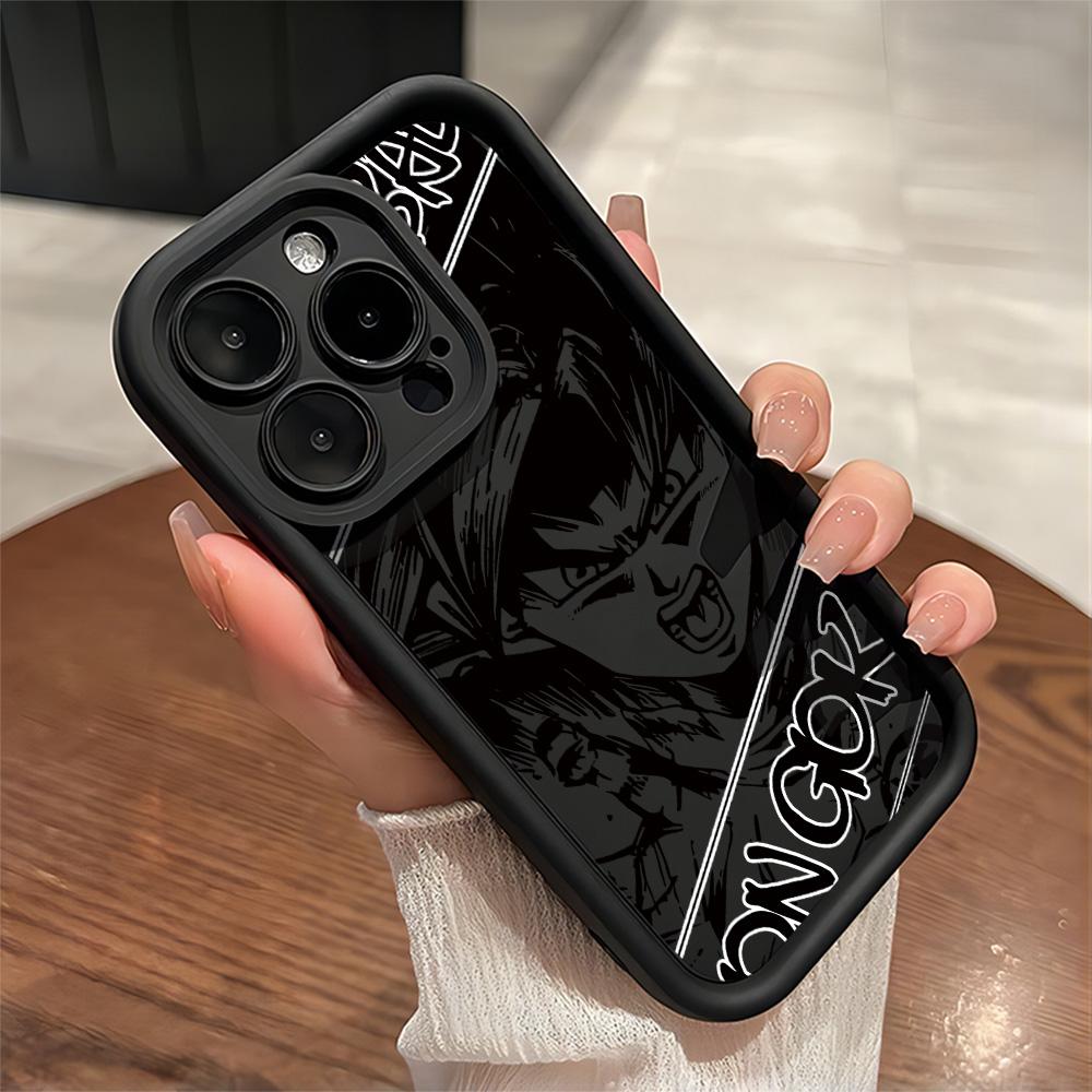Anime SaiyanS Warrior Trendy Pouzdro na Telefon Pro IPhone 17e 17 16e 16 15 14 13 12 11 Air Pro Max Mini XR XS Plus Měkký Zadní Kryt z TPU