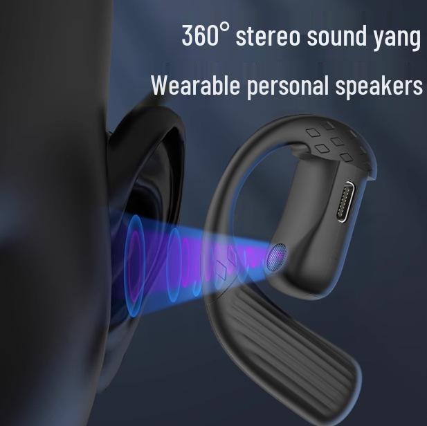 Universal Over-Ear Bone Conduction Wireless Earphones with Long Battery Life and Noise Reduction