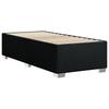Vidaxl Continental Bed with Mattress, Black, Fabric 90X190 Cm