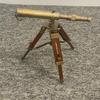 33 Cm Nautical Design Brass Spyglass Telescope With Wooden Tripod Marine Scope