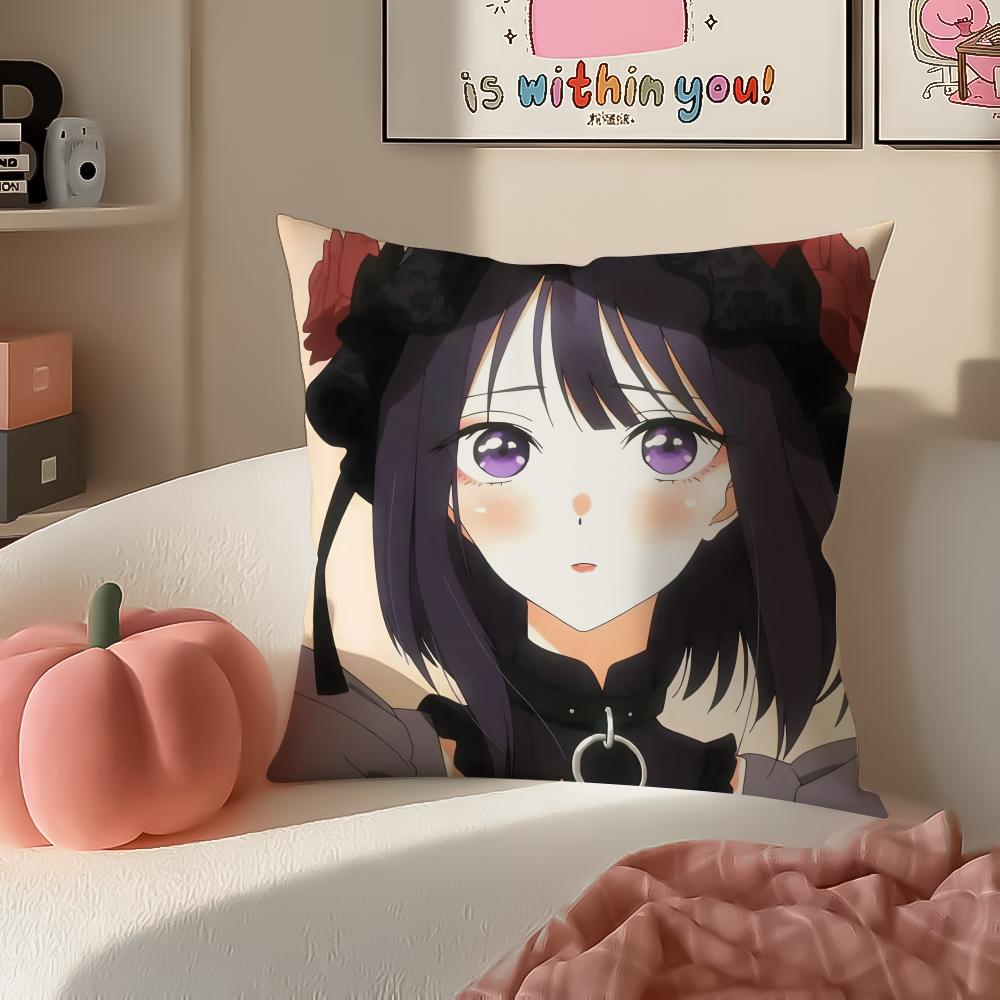 Anime romantische Marin Kitagawa Anime Kissenbezug Kissenbezug Kurzer Plüsch Verdeckter Reißverschluss Raum Sofa Kissenbezug