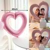 40 Inch Love Heart Aluminium Film Balloon Hollow Out Balloon Valentine's Days Wedding Birthday Party Decor Photo Props