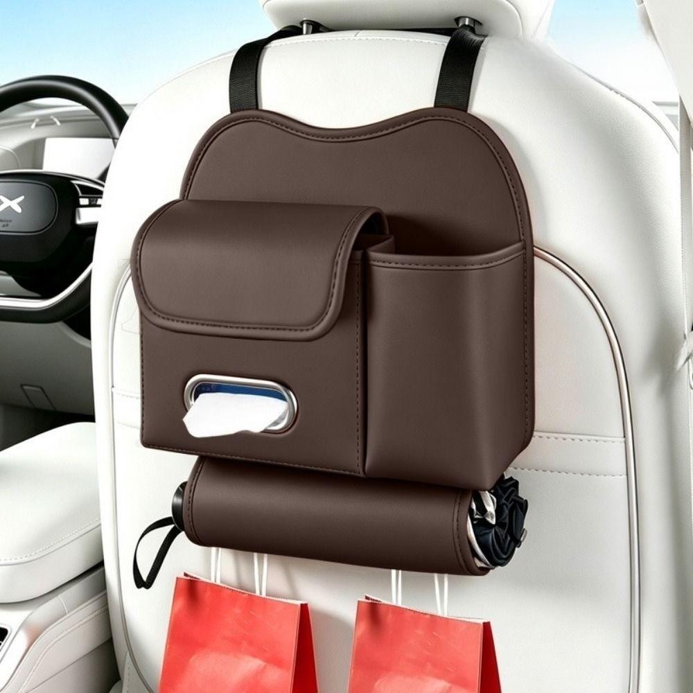 Space Saving Car Backseat Organizer Waterproof Car Seat Back Tissue Box Car Cup Holder Back Seat