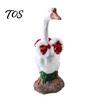Festive Goose Clothing Accessory Christmas Porch Accessory, Deer Antler Hat, Plush Elk Santa Tree Collar, Statue Hat Apparel for 23 Inch Outdoor Yard