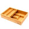 cutlery case with cutlery kitchen drawer stationery and cosmetics made of bamboo x x Two-tiered dividers, tray, storage, organizer, organizer, 2-tier