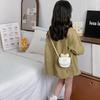 Elegante e alla Moda Borsa a Spalla Singola da Bambina a Forma di Fiocco con Tracolla, Borsa per Bambini Decorata con Pizzo Dolce