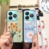 Protective Anti-knock Phone Case For ZTE Blade A75 4G/Z2359 Wristband Wrist Strap Back Cover Shockproof Ring Durable