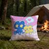 BBFDI Four and X 4x Polyester Printed Pillow Cover Square 30 35 40 45 50 55 Cm Soft for Sofa Bed Car Home Decor