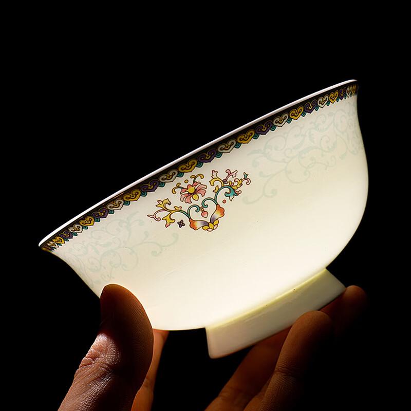Nogoo Jingdezhen European Gold Rim Ceramic Dinnerware Set