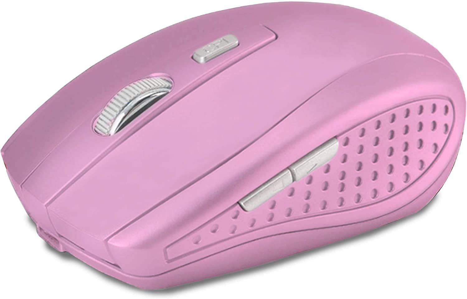 

KASOTT M207 True Wireless 7 Bluetooth 3DPI Adjustable Adapter Compatible with and Microsoft Bluetooth LED Mouse, Buttons, 2.4G & 5.1, Rechargeable, рожевий