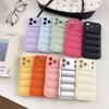 Air Cushion Down Jacket Soft Silicone Phone Case For For Iphone 17 Air 16 E 15 14 13 12 11 Pro Max Plus The Buffer Shockproof Cover