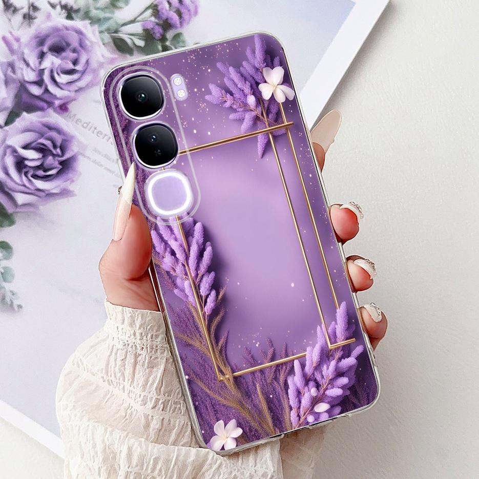 For Vivo Y200 5G Case Vivo V40 Lite Beautiful Butterfly Painted Cover Soft Slim Phone Case For Vivo Y300 Y 200 V40Lite 5G Bumper