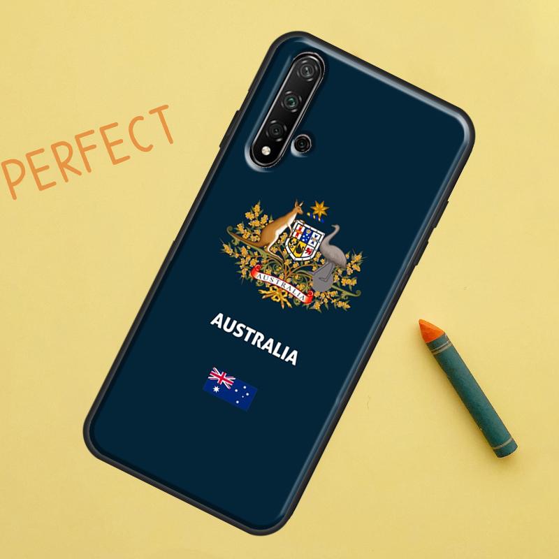 Australien Flagge für Huawei Nova 12s 11i 7i 8i 12i Y73 Y70 Y90 Y60 Y72 Y61 Y91 9 10 SE P40 Lite P30 Pro Hülle