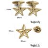 Hohlgeschnitzte Pentagramm Brosche Manschettenknöpfe 3D Dreidimensional Personalisierte Einfache Luxuriöse Unisex Accessoires