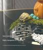 High-Transparency Desktop Fish & Turtle Tank with Climbing Platform – Ornamental Betta Eco-Tank for Living Room