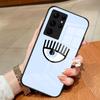 Ferragnies Eyes Phone Case For Samsung S26 S25 Edge Ultra 23 22 21 20 Ultra Plus S24 Fe Glass Cover