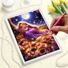 The Handmade Pearl Collage and Pearl Embroidery Artworks of The Princesses From DisneyTangled Are Both Gifts and Home Decorations