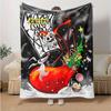 1Pc Creepy Christmas Creatures Blanket Soft And Comfortable Casual Warm Camping Travel Christmas Halloween Gift M921538