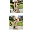 Retro Knight Boots, New Thick-heeled Thigh-high Boots That Don't Reach The Knees, Slimming Boots, and Women's Shoes