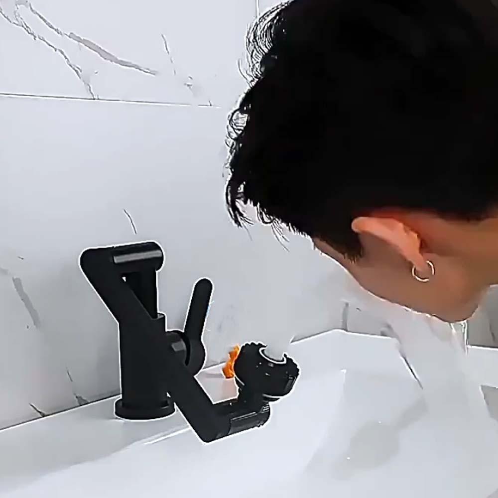 Universal Dual Mode Faucet Adjustable 360°Rotating Bibcock Robotic Arm Faucet  Washbasin