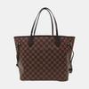 [Pre-Owned] Neverfull Mm Checkered Coated Canvas With Leather Trim Tote Bag - Very Good #C7EZ73