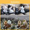 Enchanting Mini Rabbit Owl Ornament Set For Whimsical Garden Decor And Crafts