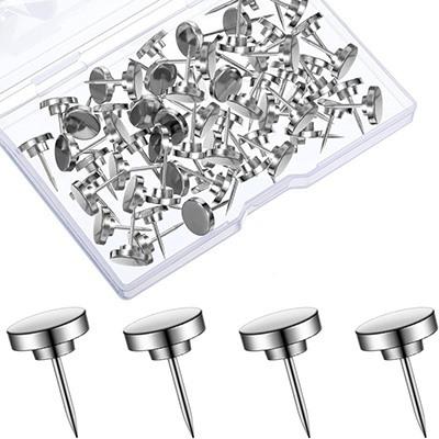 30pcs wall nail office nail home keychain thumbtack Picture photo hanging metal thumb