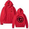 Mens Oversized Hooded Sweatshirt With Letter Print Casual Long Sleeve Pullover Fall Youth Fashion