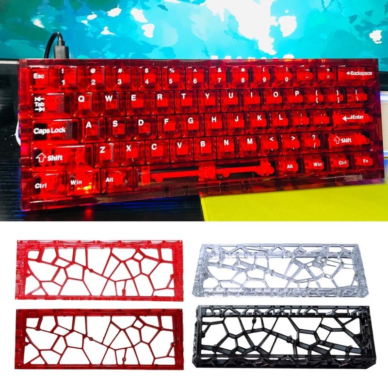 1PC Ventilated Keyboards Shell Case Durability Enhances Airflow for GH60 GT60 Multiple Brands Easy Installation