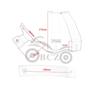 Fahrer-Rückenlehne für modifizierte Harley Softail & Dyna 07-18