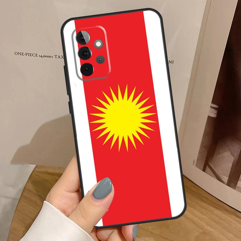 Yazidis Flag Case For Samsung Galaxy A55 A35 A15 A54 A34 A14 A33 A53 A13 A23 A17 A06 A16 A56 A36 A32 A52