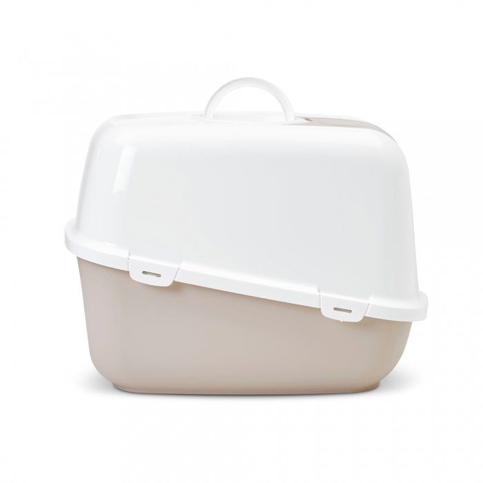 Maison de toilette pour grand chat - SAVIC - Nestor Jumbo - Couleur Moca - Capot amovible - Bac surélevé