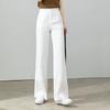 111% linen wide-leg pants for women, summer thin cooling high-waist loose casual pants, women's long pants, old money style linen pants