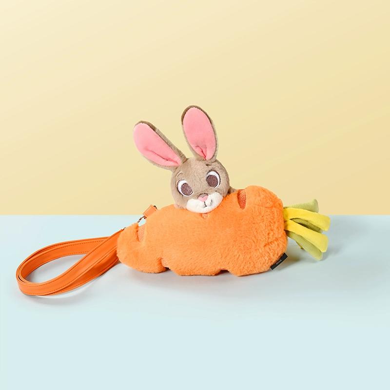 

Potdemiel New Genuine Zootopia Judy Rabbit Plush Messenger Bag Cute Radish Shape Soft Birthday Gift For Kids Girls Cartoon Fans