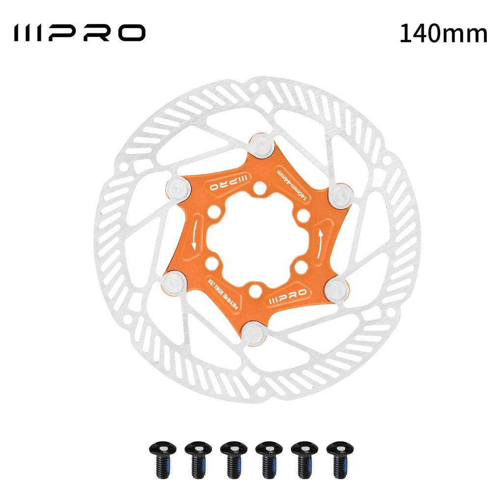160mm 140mm Centerlock Brake Disc Floating 160mm 140mm 6 Screws Disc Rotor Cooled Lightweigh for Mtb Road Mountain Bike