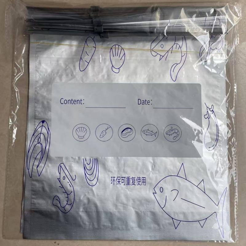 

Пакеты из алюминиевой фольги для сохранения продуктов, Утолщенные герметичные пакеты, предотвращающие смешивание запахов, Пакеты для заморозки для сохранения продуктов Large size [26*29] 10pcs