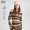Women's Striped Bear Knit Cardigan
