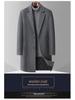 Men's Thickened Wool Trench Coat - Mid-Length, Autumn/Winter Business Style