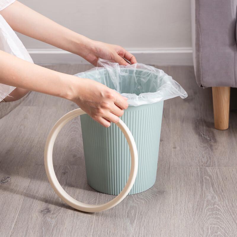 Miaoran Lidless Pressure Ring Trash Can 2-Pack