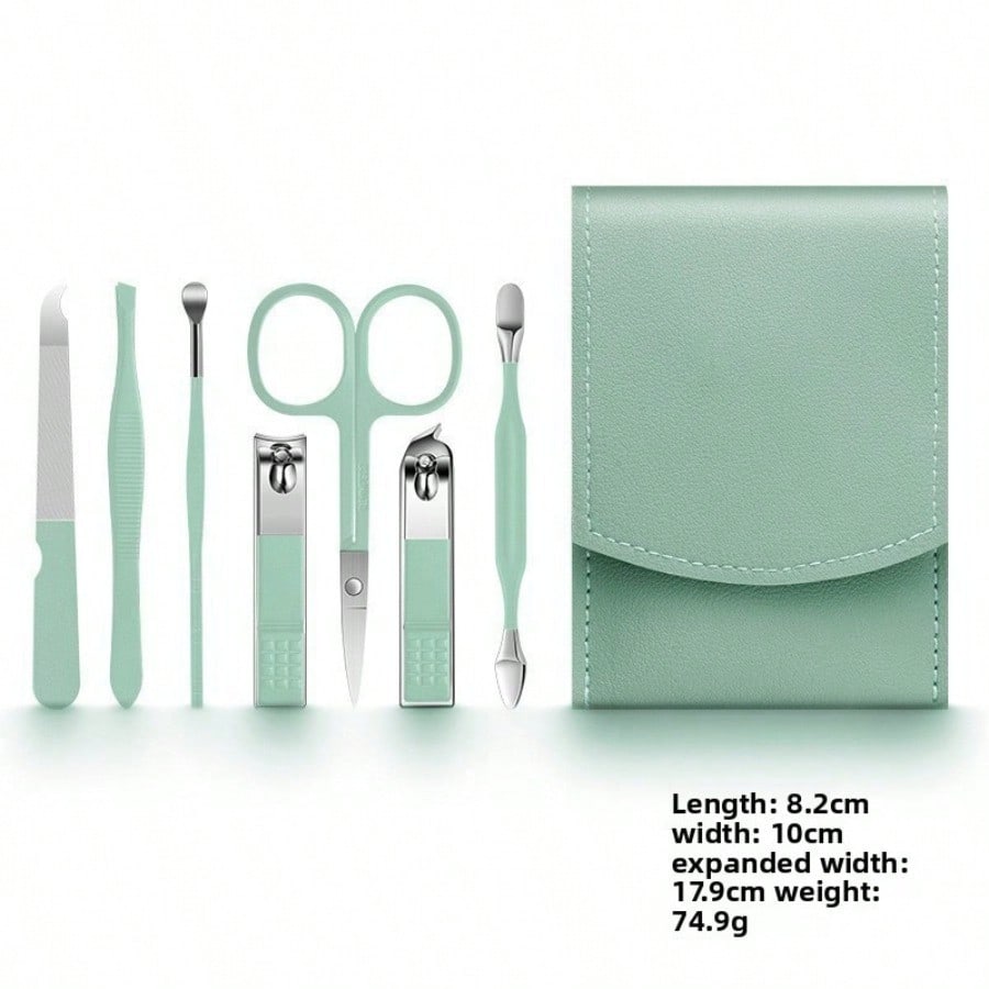 Nail clippers set, nail clippers set, nail clippers, pedicure tools, beauty set, 7-piece set, ear scoop