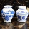 1/12 Dollhouse Miniature Blue And White Porcelain Vase Accessories Toy