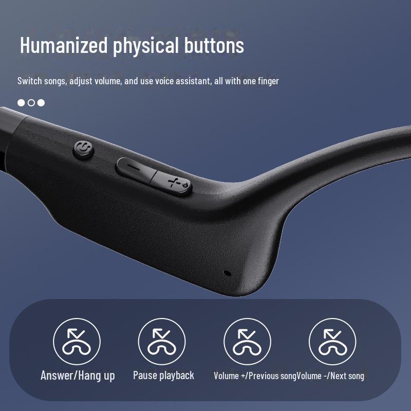 X1 Sound Conduction Bluetooth Sports Headset with TF Card, Heavy Bass, Wireless for Music and Gaming