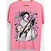 2026 New Hot Summer Shinobu Kocho Unisex Pure Cotton T-shirt for Summer Hot Anime Print Loose American Casual Parent-child Shirt