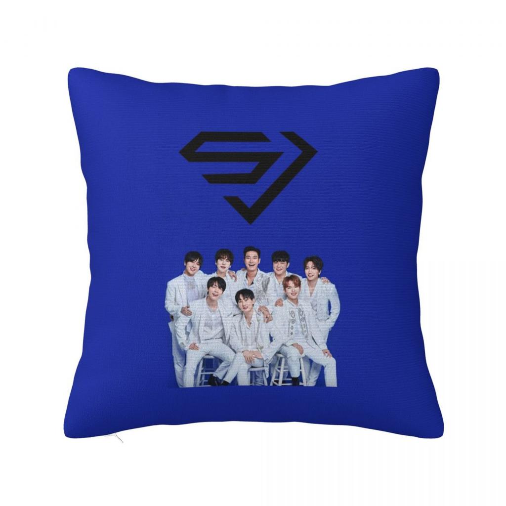 Super Junior Logo  Square Pillowcase Cushion Cover Pillow Case Throw Pillow Cover for Home Sofa Living Room