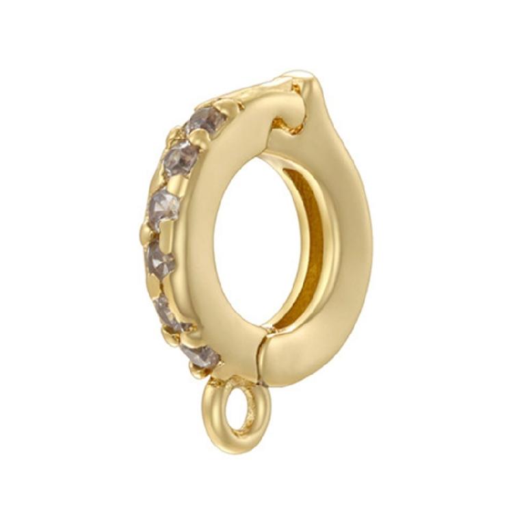 Multipurpose Clasp With Sturdy Brass Cubic Zirconia Detailing Necklace and Bracelet Enhancer Connectors Daily Use